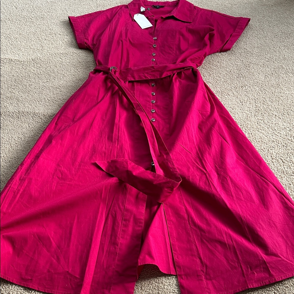 Universal Standard belted shirt dress - Picture 8 of 12